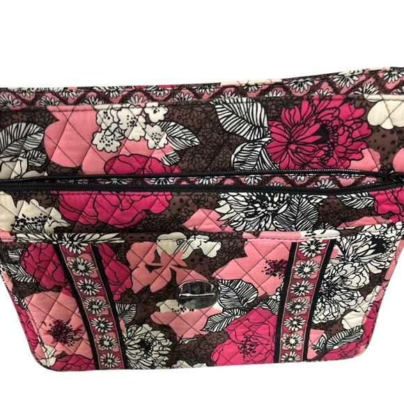 Vera Bradley Quilted Floral Laptop Satchel with Detachable and Adjustable Strap - Picture 6 of 10